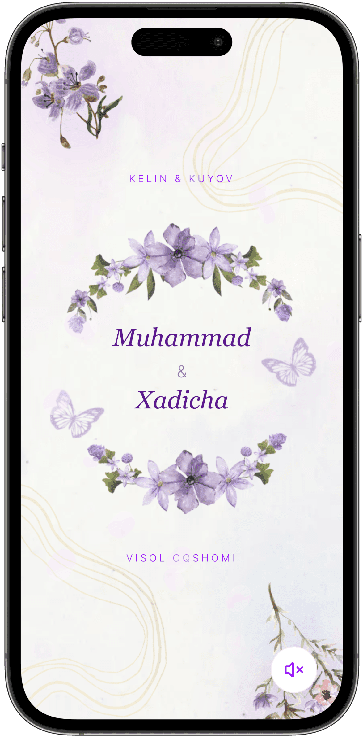 iPhone Invitation Mockup 1